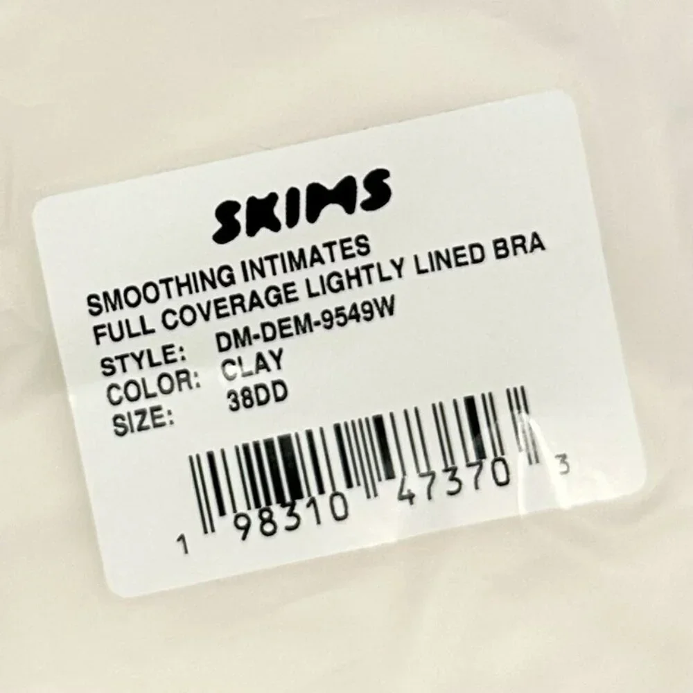 NWT SKIMS Smoothing Intimates Full Coverage Lightly Lined Bra in Clay - 38DD - Picture 9 of 9